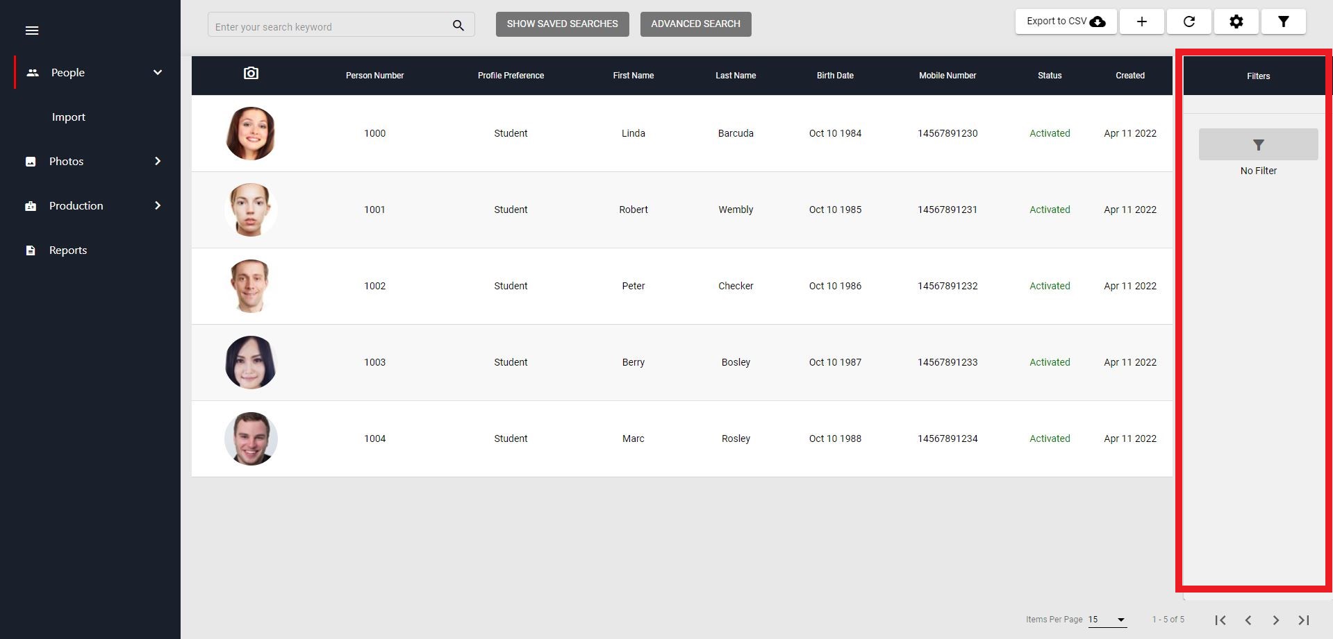CardExchange® Community Using Filters